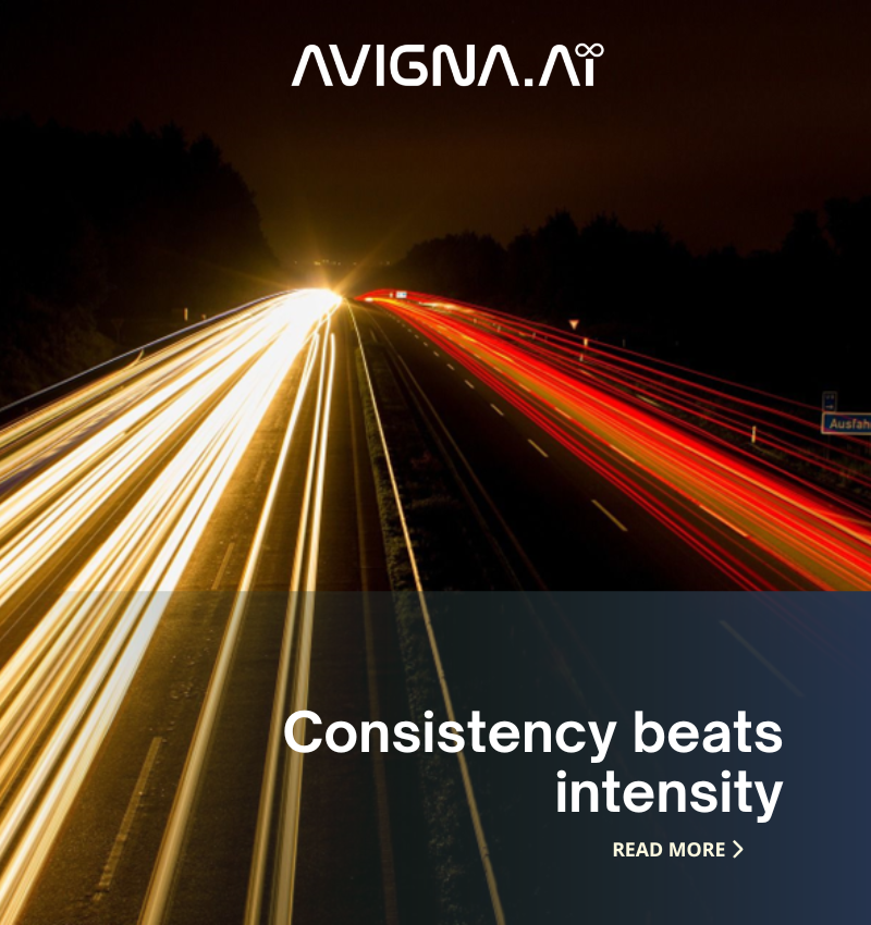 consistency beats intensity